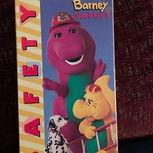 Barney VHS movie about Safety sing along from 1995 pre-owned